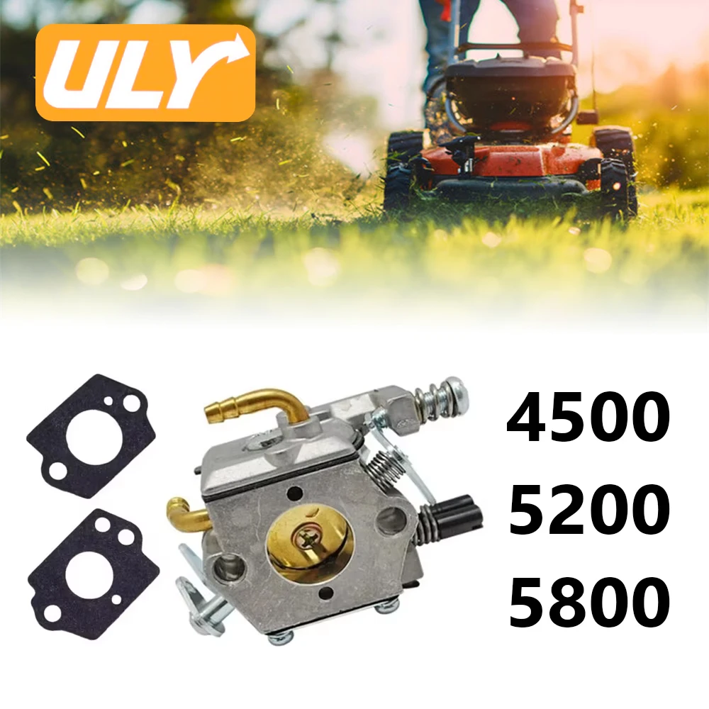 

Автоматический карбюратор с прокладками для китайских бензопил 45-58 куб. см, модели 4500, 5200, 5800, T4500, T5200, замена