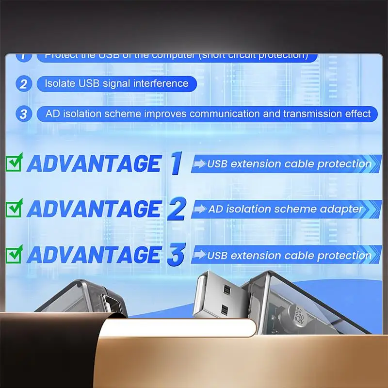 

ADUM3160 USB-модуль изолятора USB-USB Модуль изолятора напряжения Поддержка 12 Мбит/с, используется для изоляции шума в цепной системе-N35R