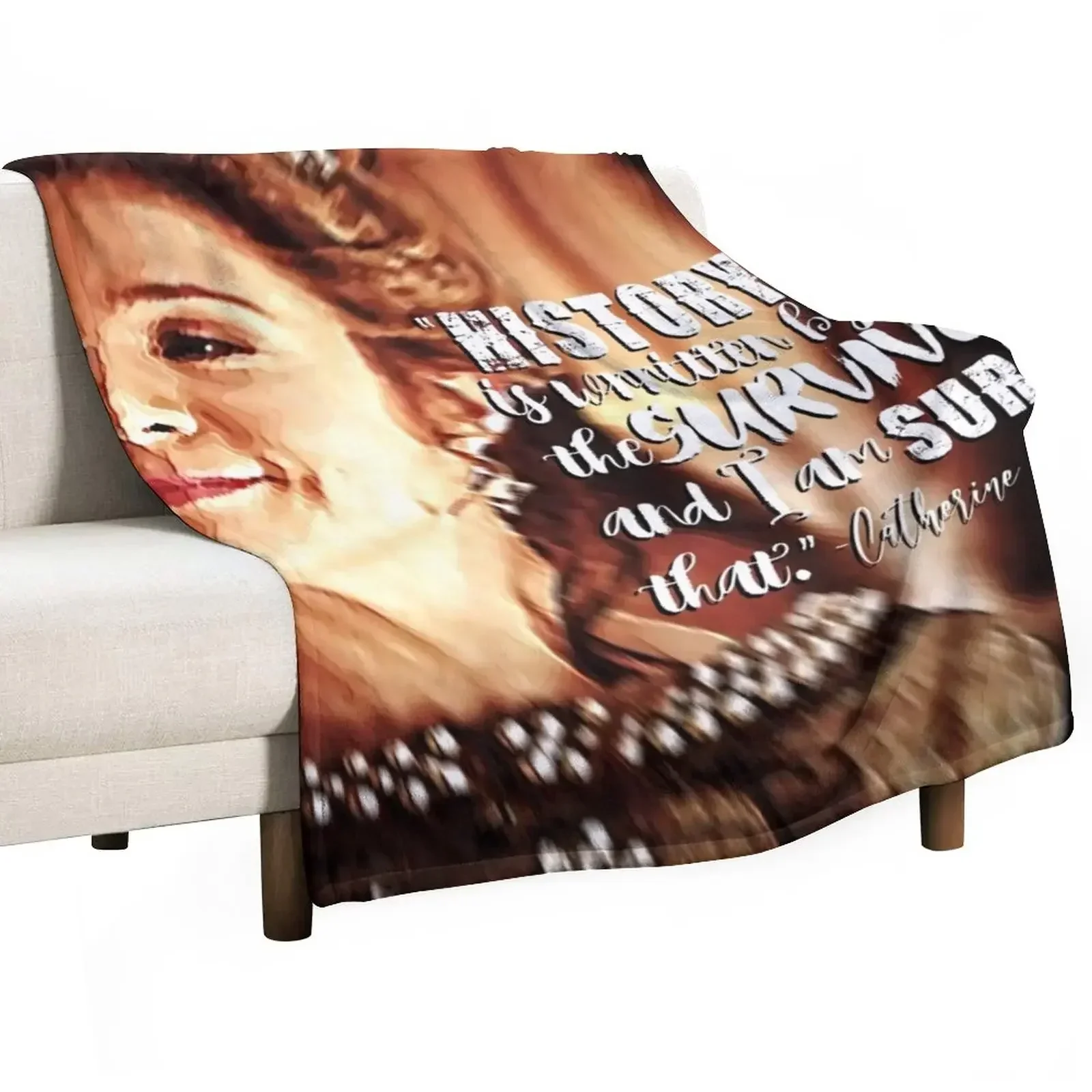 

Catherine de Medici Quote Throw Blanket Thins Luxury Thicken Blankets