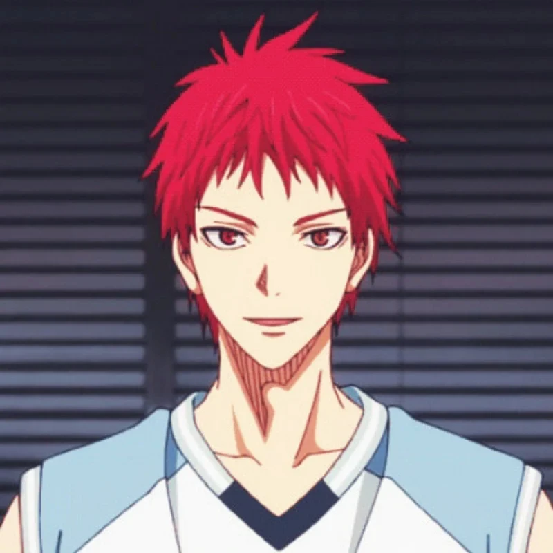 ☣2026 Anime Kuroko No Basuke RAKUZAN Akashi Seijuro Wig Cosplay Costume Basketball High Quality Halloween Party Wigs Red☣~! view 6
