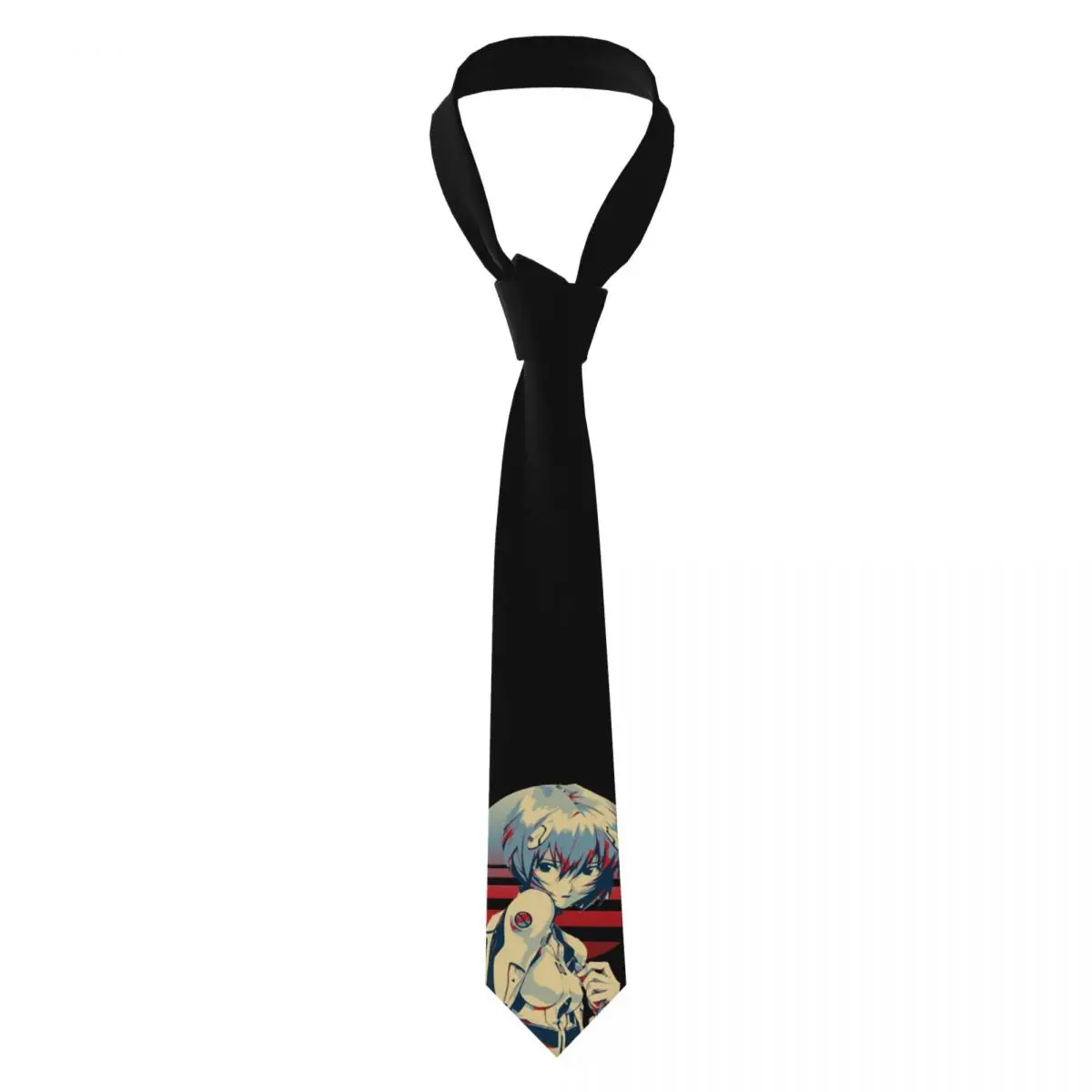 

Rei Ayanami классические галстуки унисекс шелк 8 см классический японский галстук в стиле манга аниме для мужчин костюмы аксессуары галстук свадебный офис