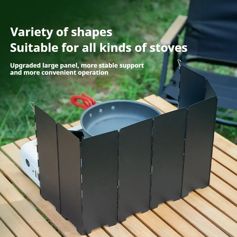 10 Plates Gas Stove Wind Shiel - огляд і ціна Camping Cooking Windscreen
