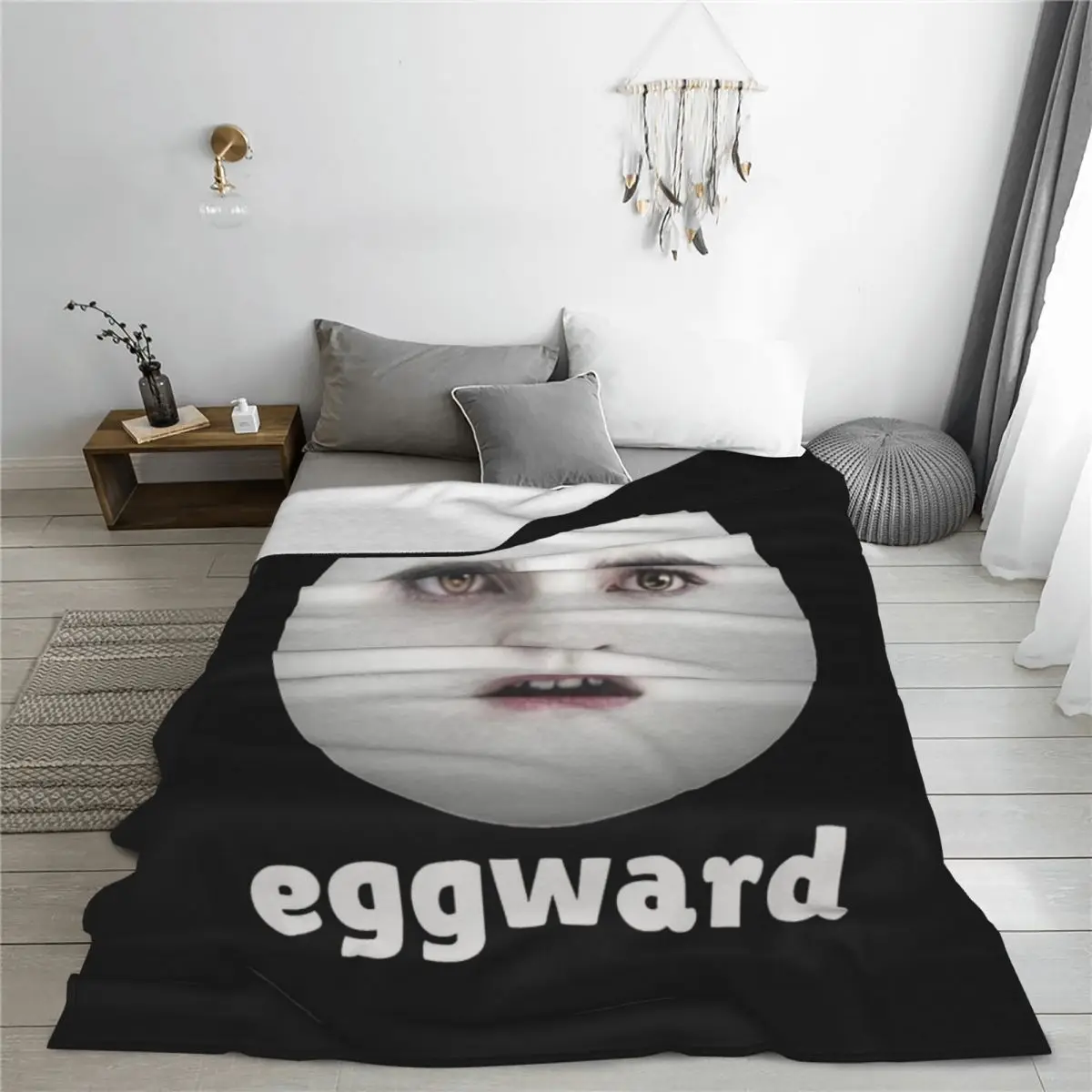 Crepúsculo eggward meme cobertor velo decoração portátil leve lance cobertores para colcha de escritório em casa