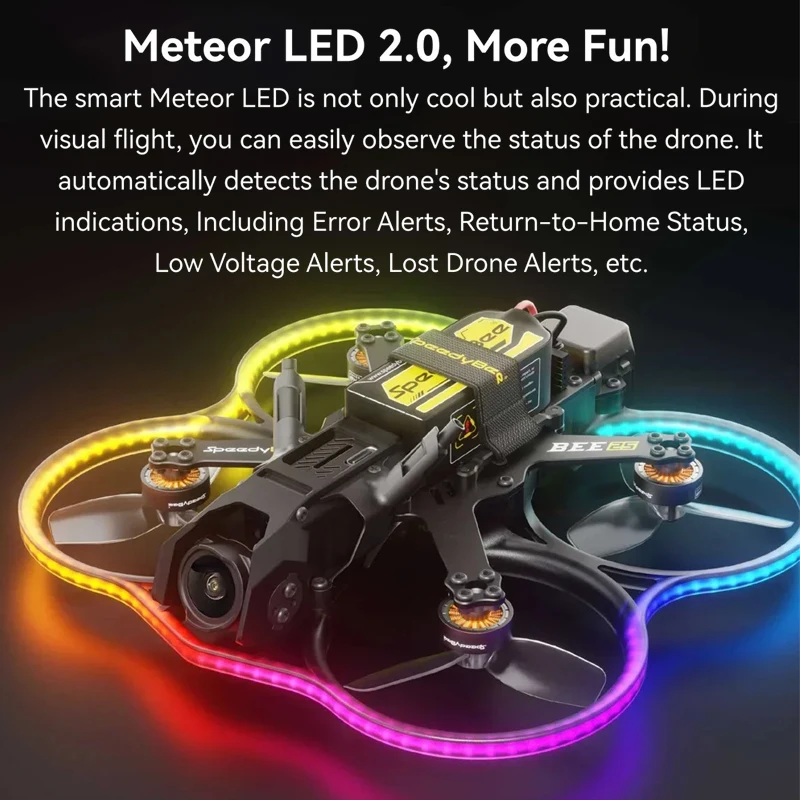 SpeedyBee Bee25 2.5 بوصة HD طائرة بدون طيار FPV ELRS 2.4G/PNP/TBS نانو/الألومنيوم ترقية عدة ل O3/Link/Vista VTX RC FPV Cinewhoop الطائرة بدون طيار