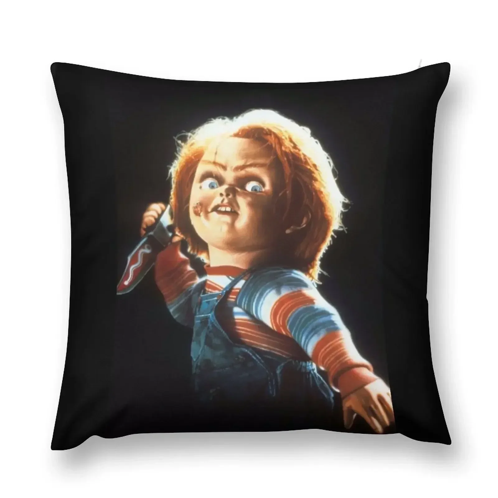 Chucky doll — classic horror movie Throw Pillow pillows decor home Elastic Cover For Sofa pillow