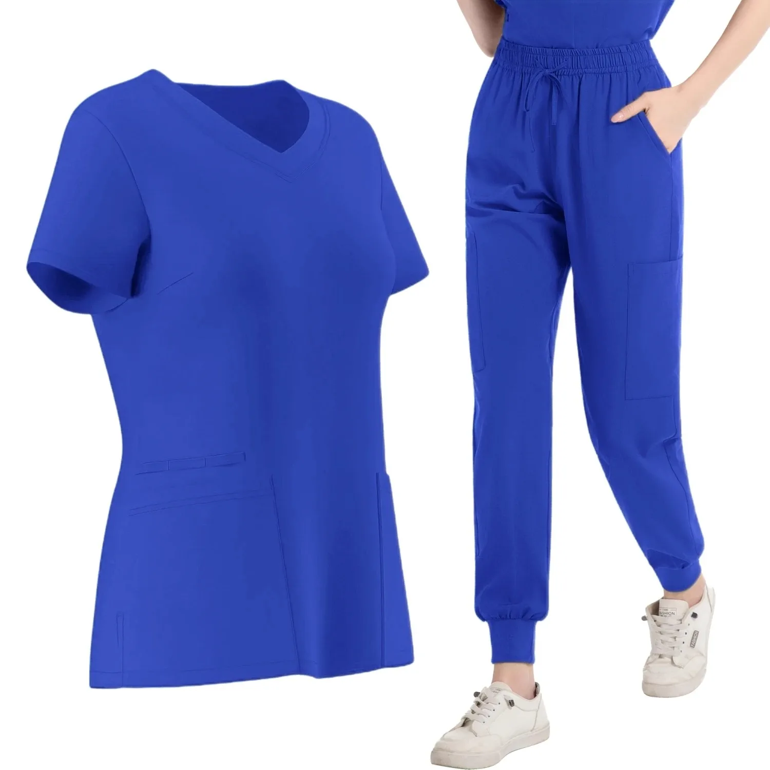 

Woman Scrubs Medical Uniforms Hospital Surgical Suits for Women Dental Clinic Beauty Salon Workwear Clothes Nurse Scrub Sets