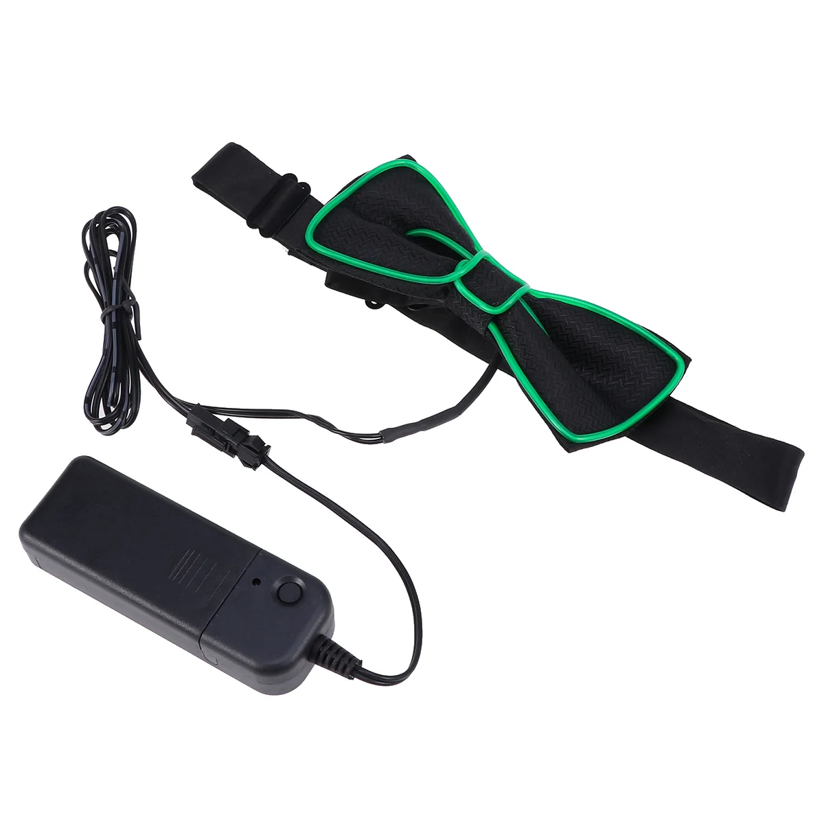 

Party Flashing Bow Tie Dark Green LED Glowing Collar for Halloween Masquerade Costume Party Performance Decoration