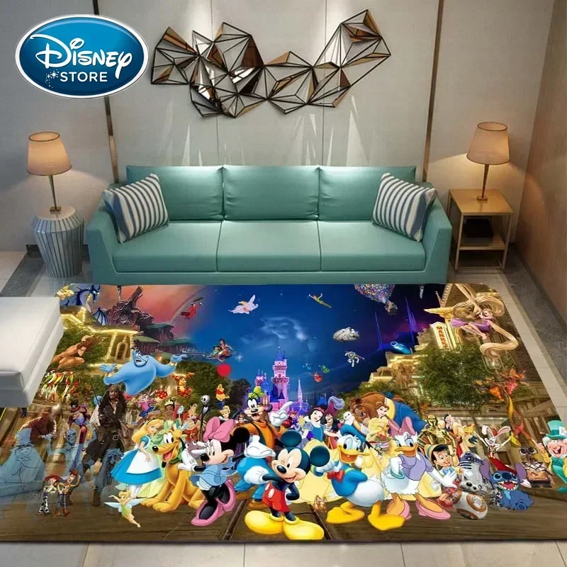 

Kids Rugs for Playroom Disney Minnie Mickey Pattern Area Mat, Cute Cartoon carpet, Kids Gift for Livingroom Bedroom Home Decor