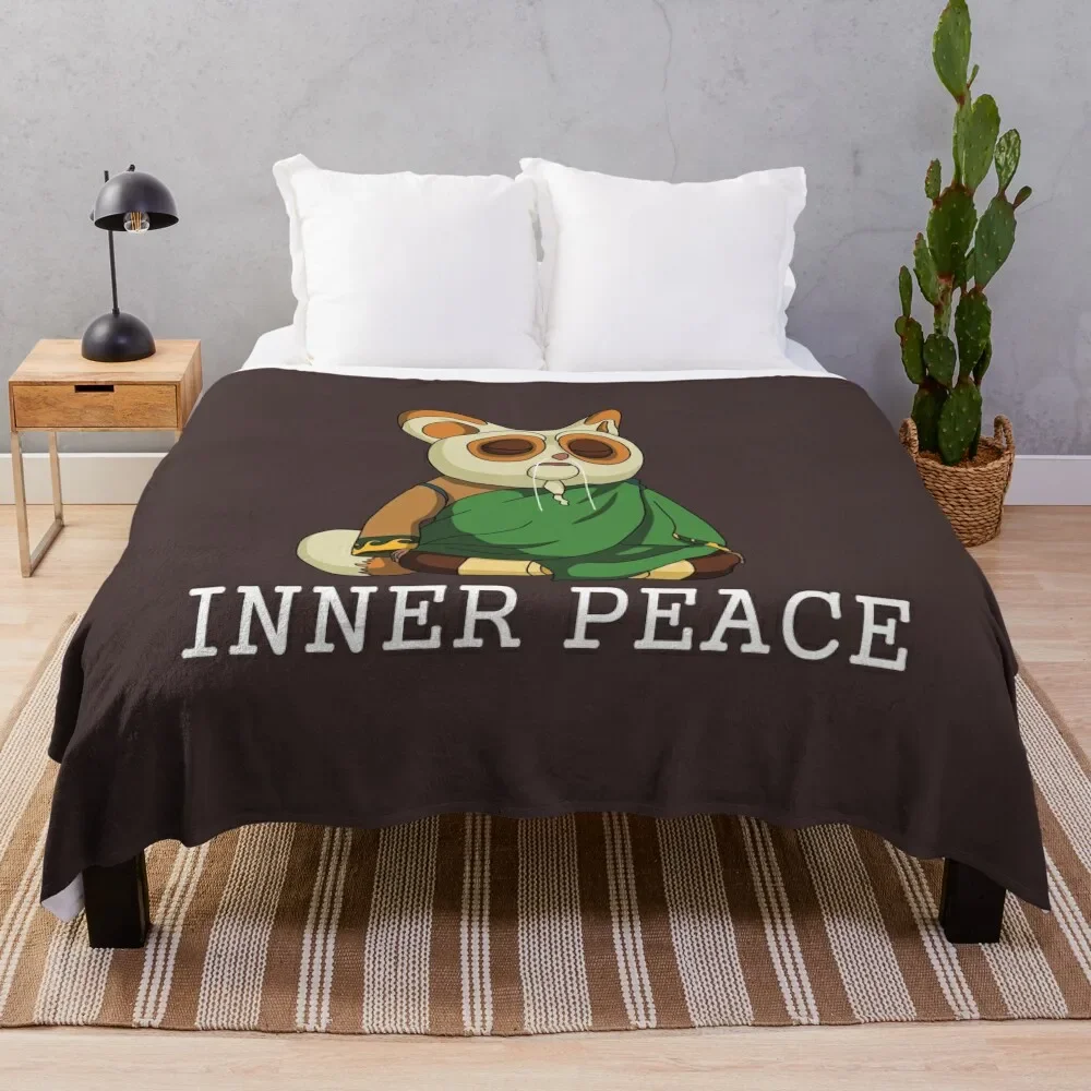 

Shifu inner peace Throw Blanket Bed Fashionable Extra Large Throw Blankets