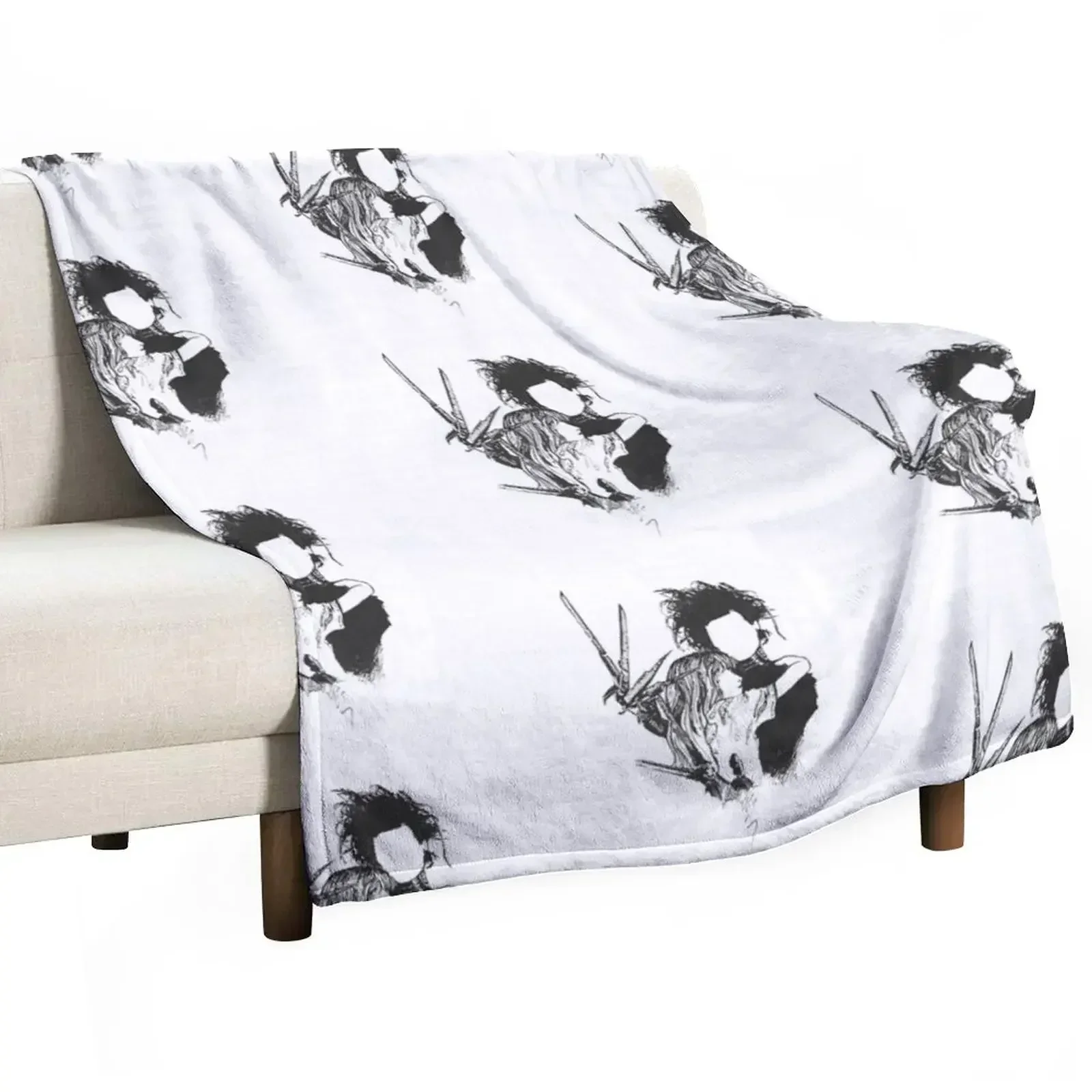 scissorhands Throw Blanket Plaid Cute Plaid Blankets