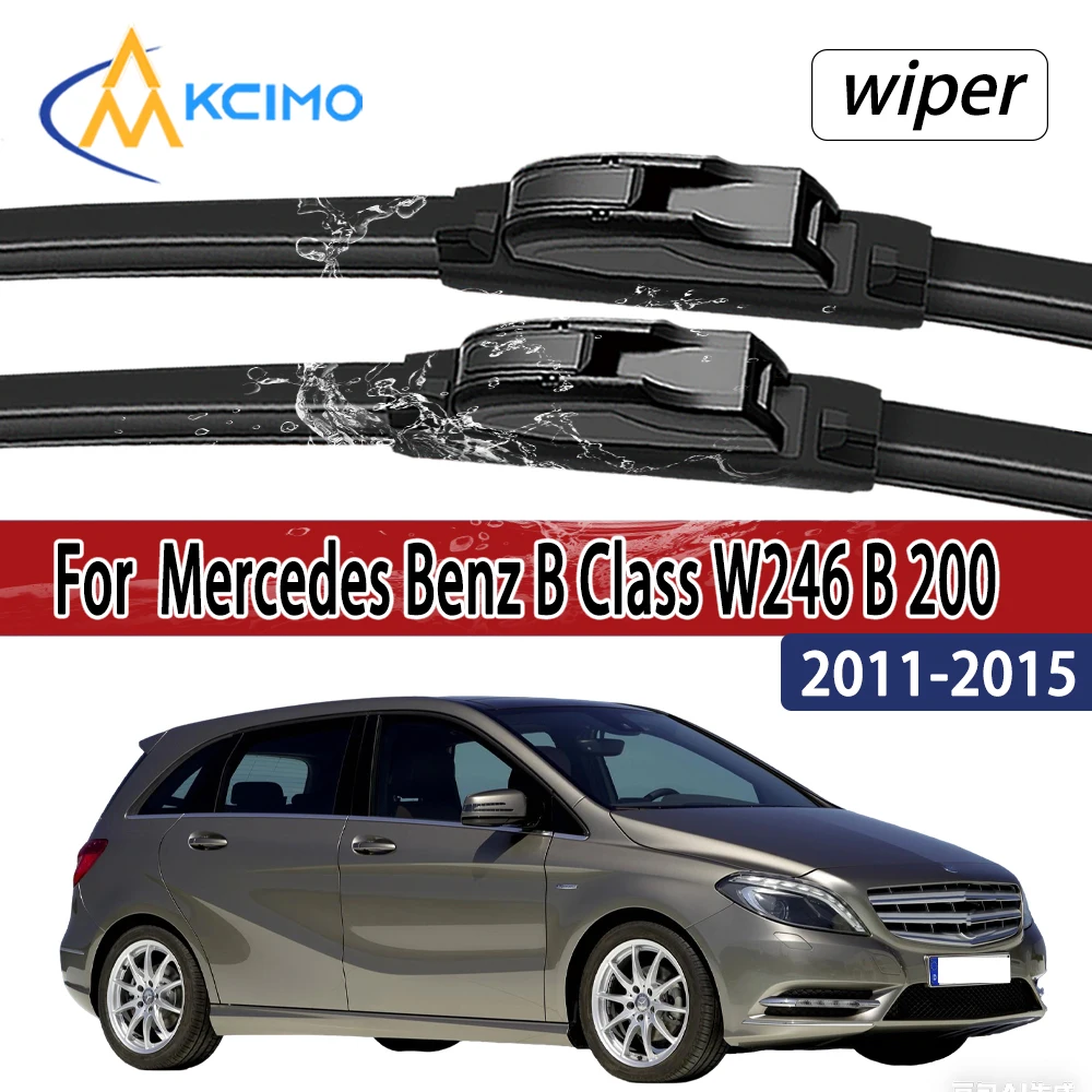

For Mercedes Benz B Class W246 B 200 2011 - 2015 Front Windshield Wiper Blades 2pcs Windscreen Window Accessories