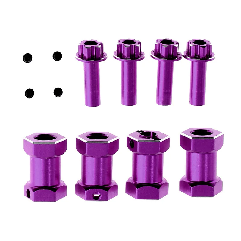 4 Pcs 1/10 crawlers hexagon adapter 20mm offset for 12mm combined hexagon wheel YR