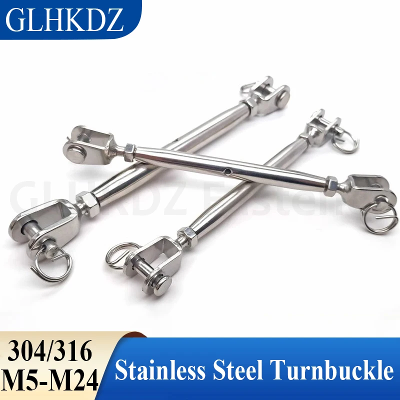 304/316 Edelstahl Marine geschlossener Körper Backe Spannschloss Bolzen Drahtseilspanner Längenversteller Klemme Marine Rigging Schraube