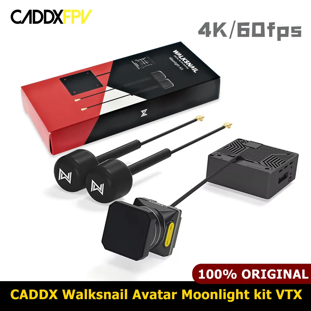 CADDXFPV Walksnail Avatar Moonlight kit 4K HD камера Встроенный EIS поддержка Gyroflow для RC FPV Freestyle Дрон Квадрокоптер самолёт