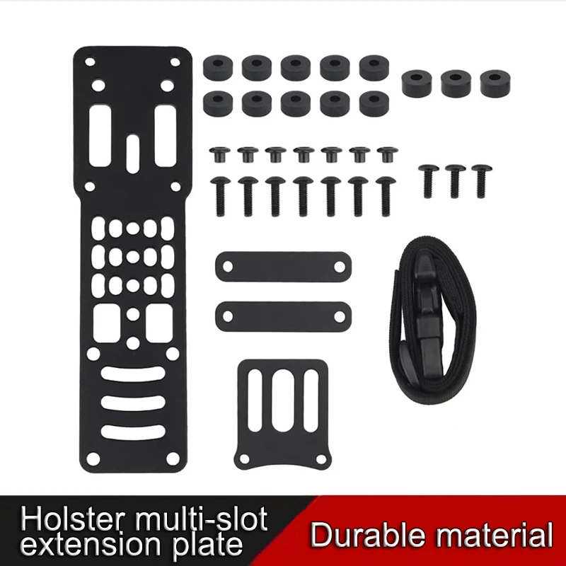 Adapter Expansion Board Aluminum Alloy Adapter with Thigh Strap, Tactical Belt Accessories for Airsoft and Outdoor Enthusiasts