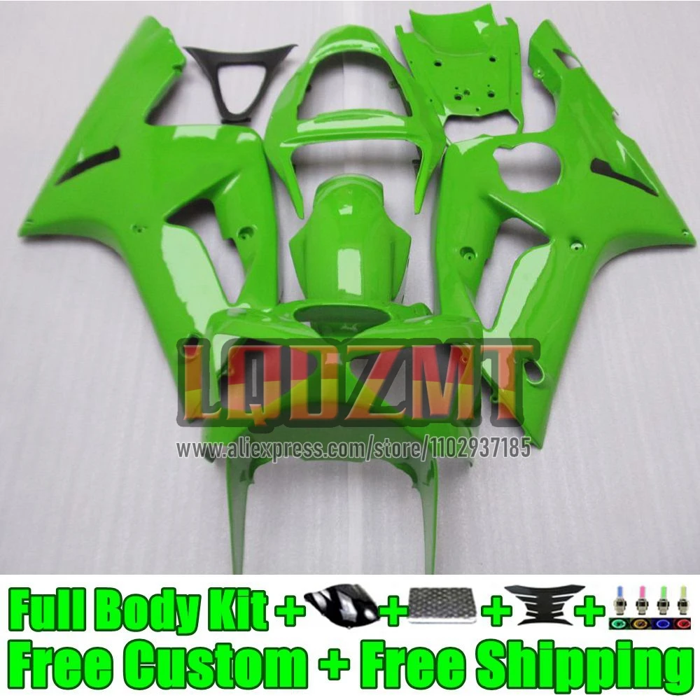 Stock Green Injection Body For KAWASAKI NINJA ZX-636 ZX-6R 37No.3 ZX 6R 636 6 R 600CC ZX636 ZX6R 2003 2004 ZX600 03 04 Fairing