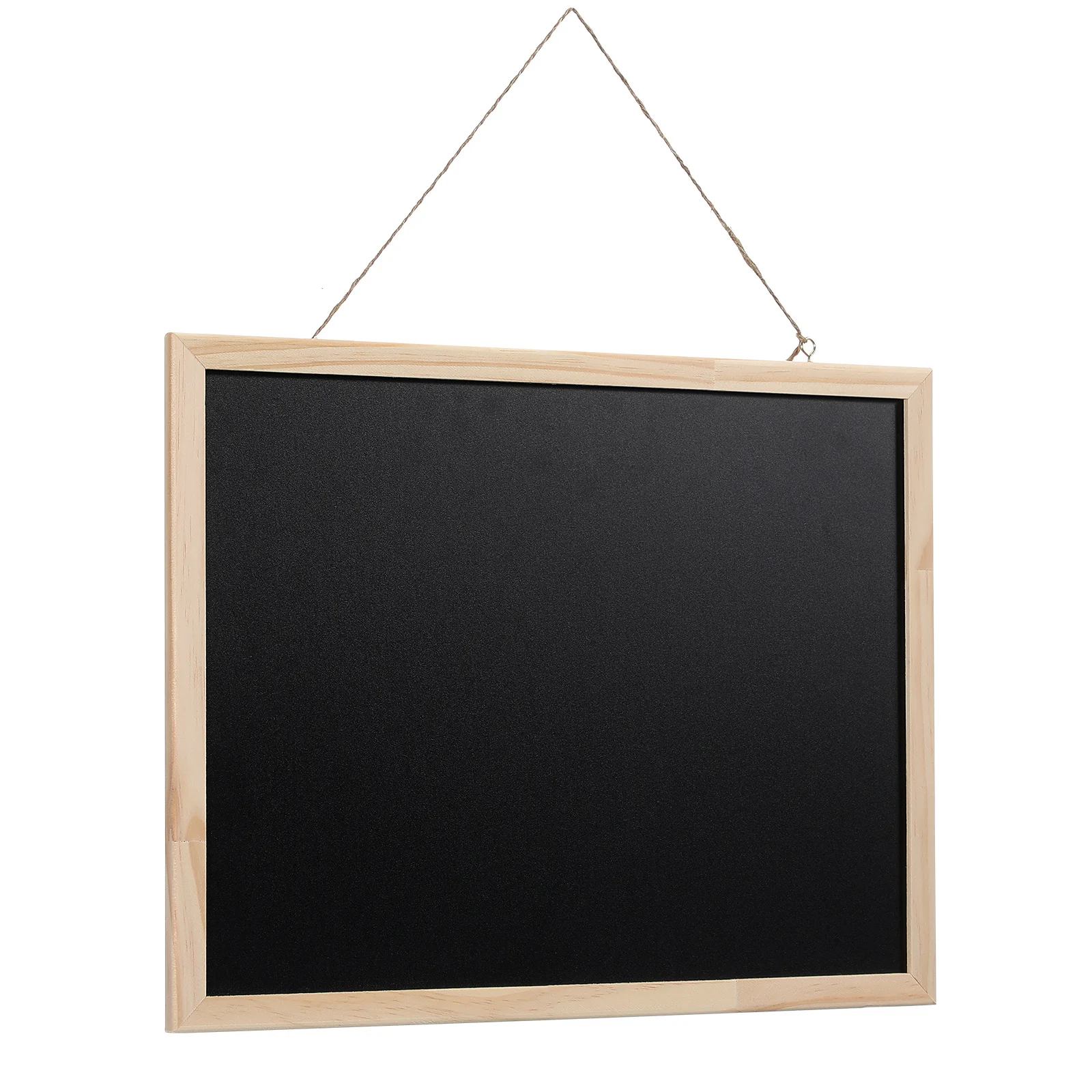 Hanging Wooden Chalkboard Single Sided Small Wall Mounted Blackboard For Home Office Classroom Framed Writing Board Display