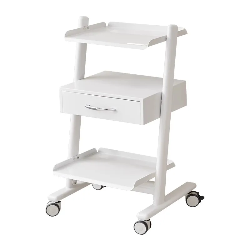 ！@Modern Design Heavy-Duty Wood Beauty Machine Trolley for Salon Spa Hospital Dental Clinic School Use
