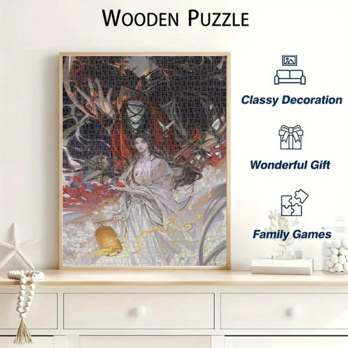 1000 قطعة من ألغاز الكبار - ألعاب ذكاء DIY المحدبة - رائعة للبالغين والأسرة لليالي الألعاب ENPAP Anime Heaven الرسمية #4