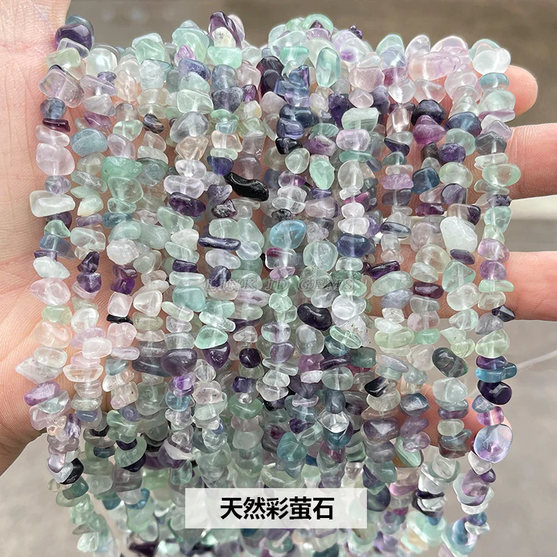 5-8mm Naturgemeinschaft Stein Unregelmäßigen Quarz Amethyst Kies Perlen Freeform Chip Tiger Auge Für Schmuck Machen Diy Armband halskette 15"