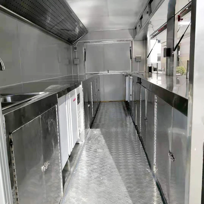 Customized Mobile Food Cart 2025 Best Selling Outdoor Mobile Fast Food Trailer Truck Customized Cart