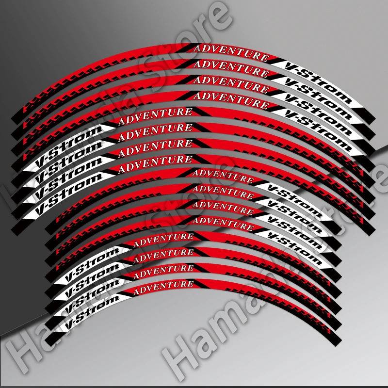 

For SUZUKI Vstrom 800 DE 1050 DE Motorcycle Wheel Rim Sticker Reflective Accessories Waterproof Decals 21 inches and 17 inches