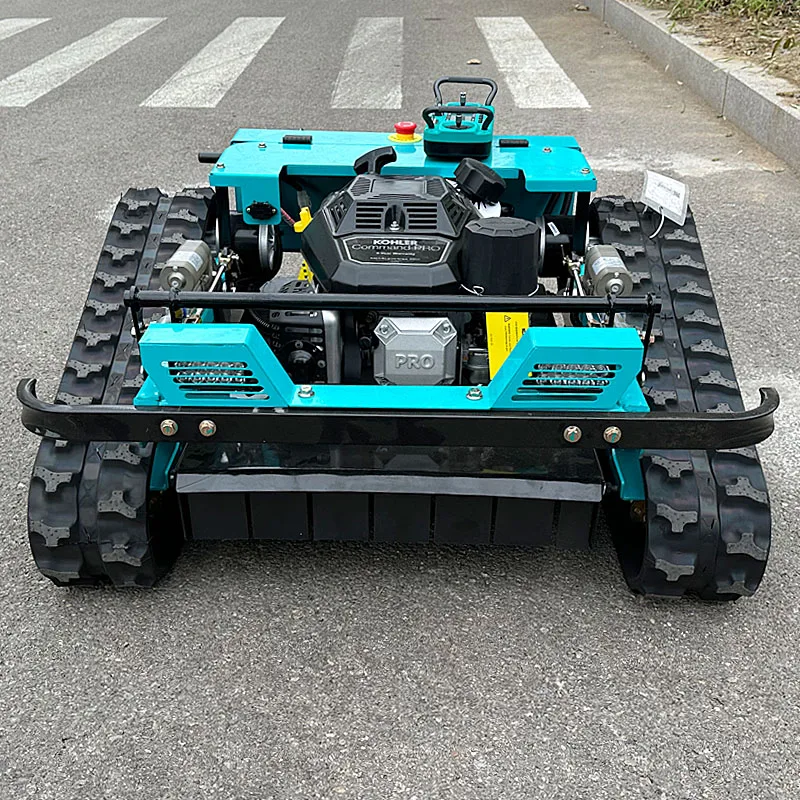 Customized diesel Engine Tracked Intelligent Remote Controlled Lawn Mower Robot with Low Price and Free Delivery