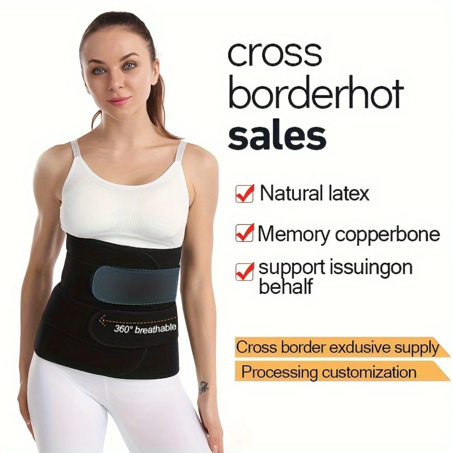 

Sweat & Shape Ultimate Women's Waist Trainer & Sauna Suit - Easy Pull-on for Tummy Control and Enhanced Workouts