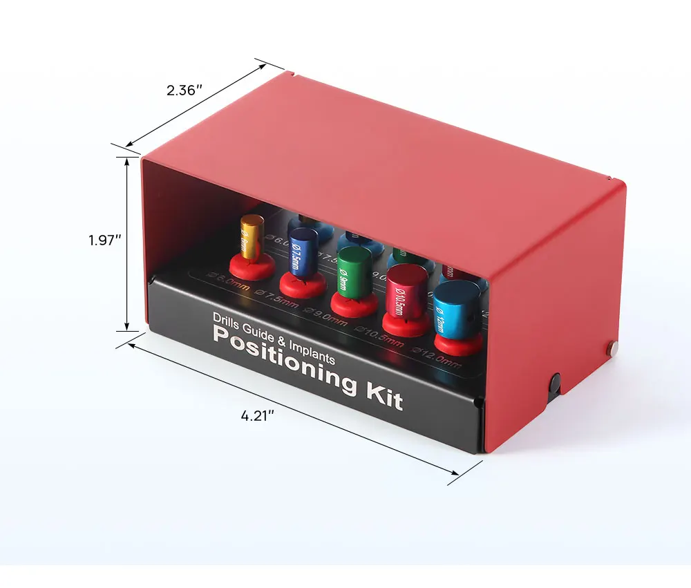 AZDENT Set Dental Implantat Guide Bohrer Positionierung Bohrer Kit Titan Geführte Chirurgie Pins Zahnmedizin Implantat Werkzeuge Spacer Halter – Detail 4