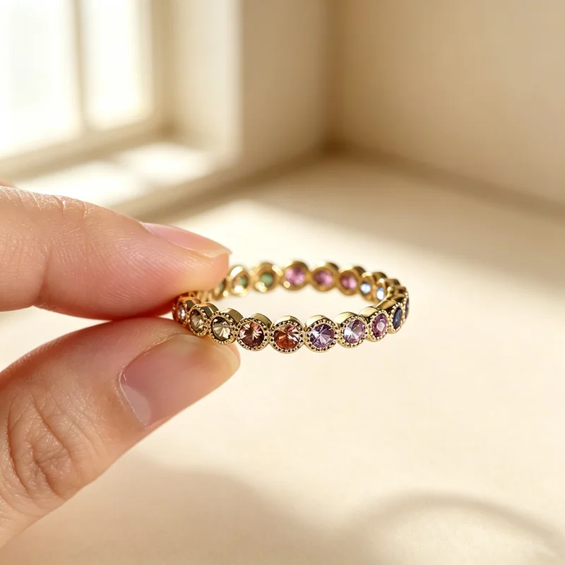 925 Sterling Silver Colorful Rainbow Zirconia Promise Rings for Women Gold Color Luxury Trendy Wedding High Quality Jewelry