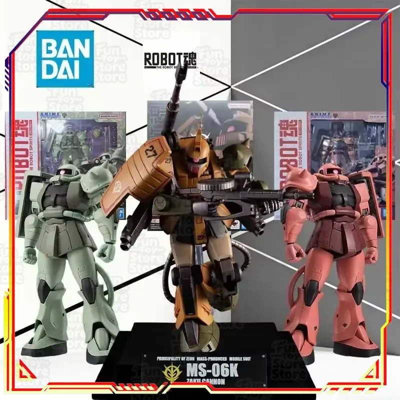 

Robot Spirits MS-06D Zaku Desert Type SIDE MS ver. A.N.I.M.E. Mobile Suit Gundam MS Museum Exclusive Action Figure Model Toy