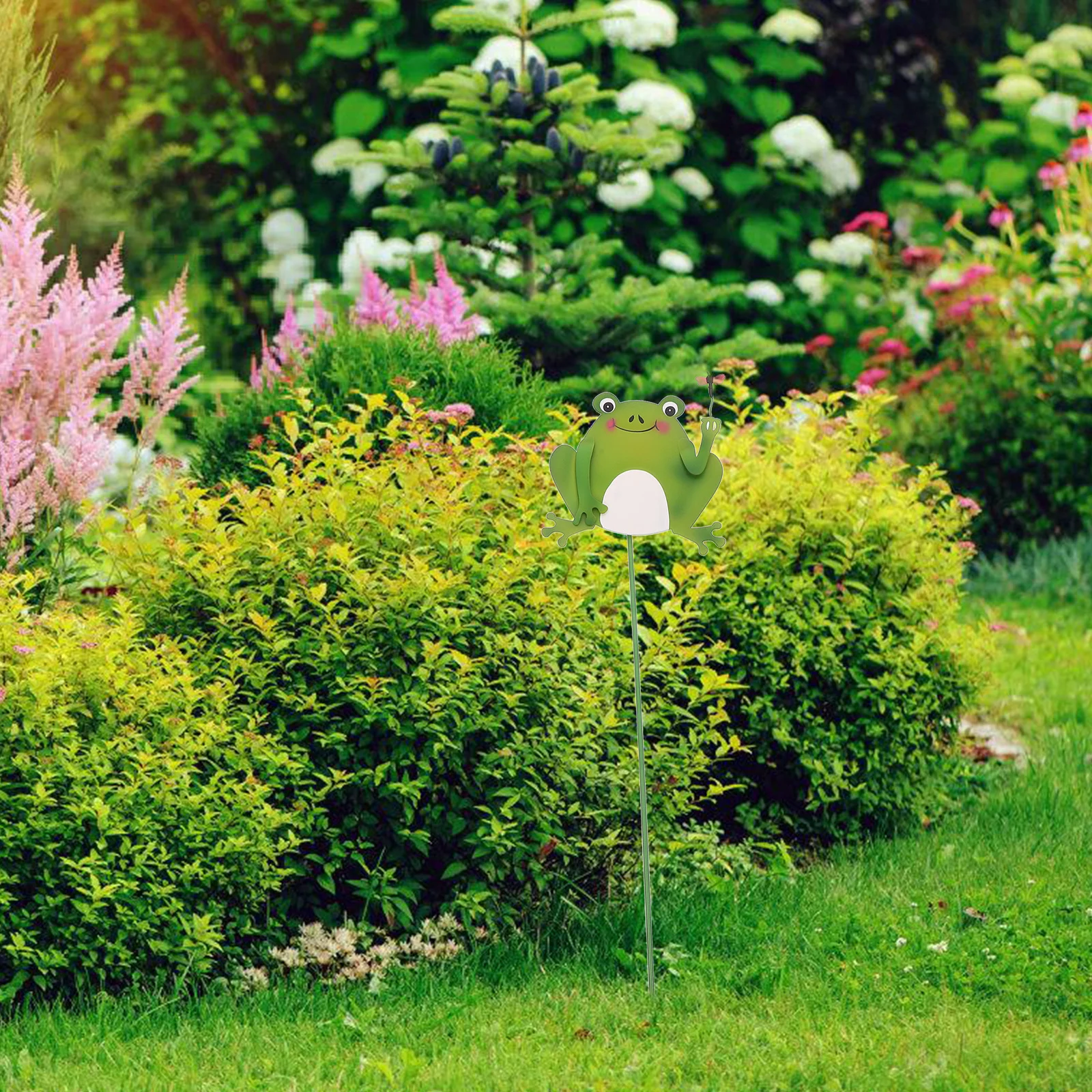 

4Pcs Garden Animal Stake Metal Yard Lawn Decor Outdoor Garden Animal Shape Stake Decoration Lawn Ornament Yard Decor