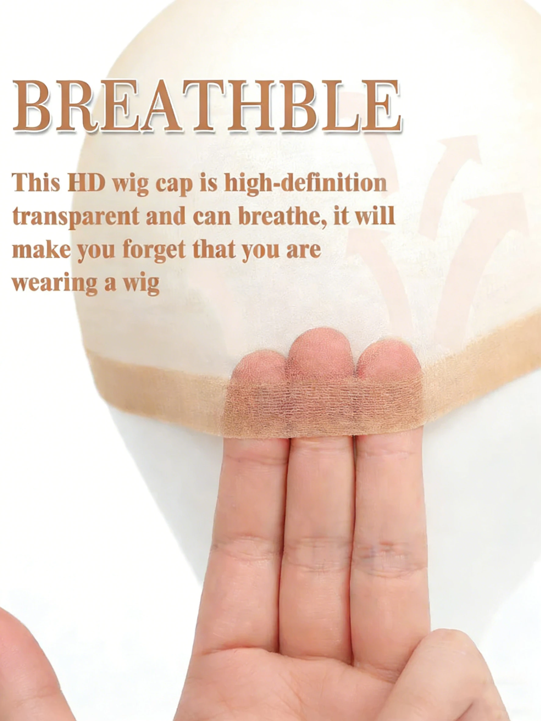 

10 шт. HD-шапочек для париков для женщин, тонкие невидимые шапочки-сетки для париков, HD-шапочки для париков