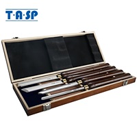 TASP 4pcs HSS Woodturning Chisel Set Wood Lathe Turning Tools Woodworking Roughing Bowl Gouge, Skew Chisel, Parting Tool