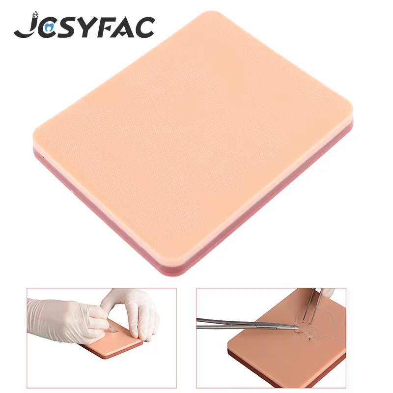 

1PCS Surgical Suture Knotting Teaching Pad Gadgets Silicone Simulation Skin Suture Training Model Self Designed Wounds Reusable