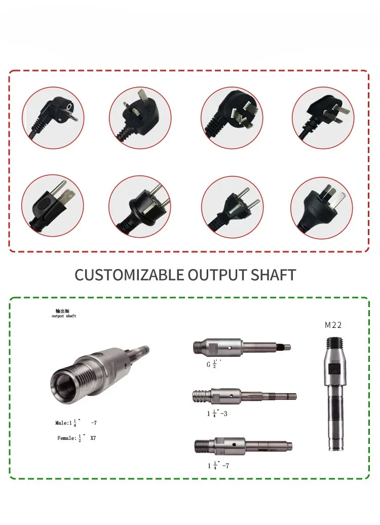 For JINDU High Quality CF-9220 2500W 9 inch 230mm 900rpm diamond core drill machine with bracket