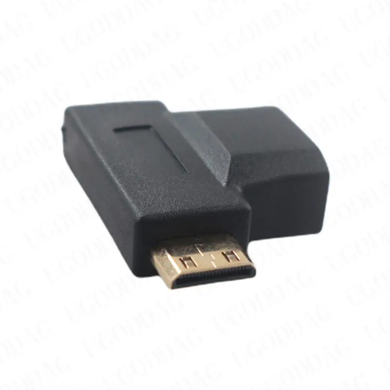 Męski na żeński Mini/Micro/HDMI-kompatybilny 2 w 1 przedłużacz złącze adaptera konwerter adaptera przedłużenie kabla