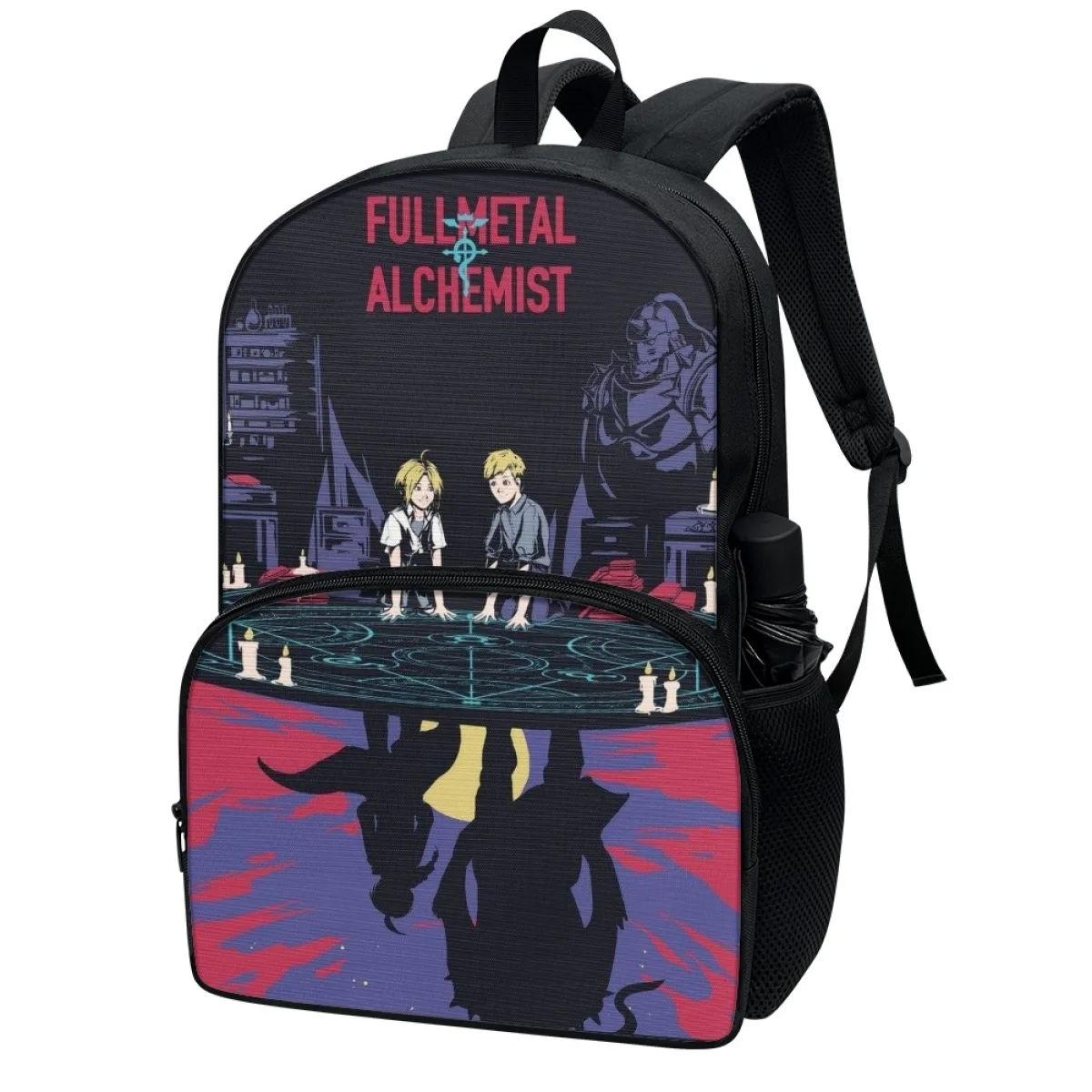 Foru designs anime full metal alchemist schult aschen schüler praktische rucksäcke handliche große kapazität leichter einfacher rucksack