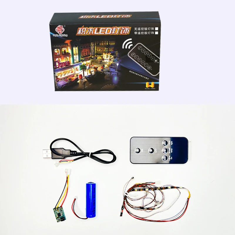 DIY RC LED Light Kit For LEGO T5010 Technical Sports Car  (Only LED Light,Without Blocks Model)