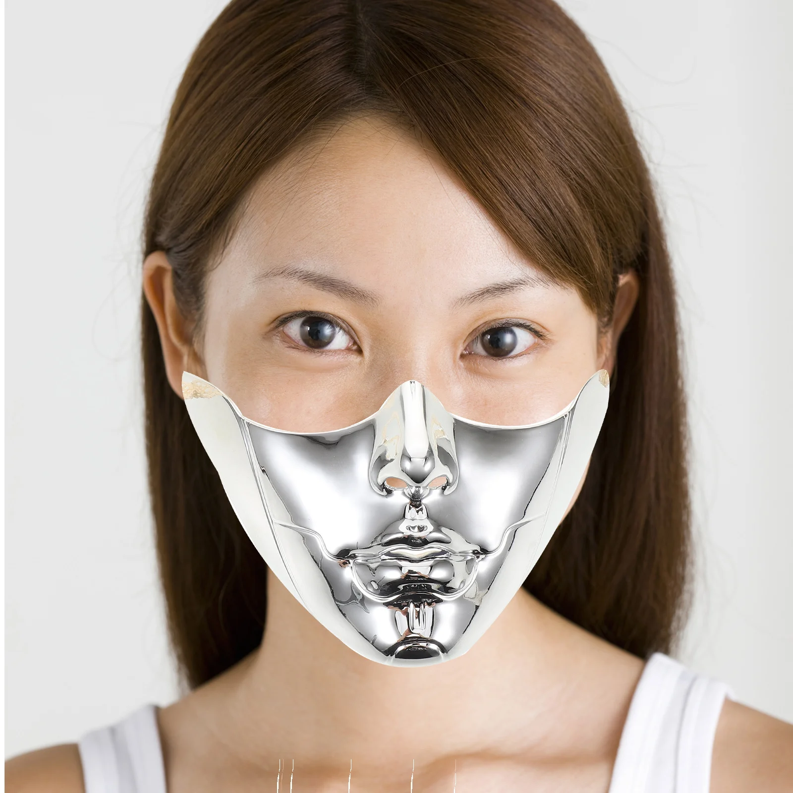 Punk Mechanisch Gezichtsmasker Unieke Scifi Stijl Cosplay Halloween Party Props Mannen Vrouwen Unisex Kostuum Accessoire Punk Masker