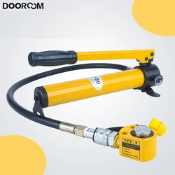 DOOROOM 5 ton 42mm Hydraulic Hollow Plunger Jack Hollow Plunger Ram Cylinder FPY-20 With CP-180 Hydraulic Pump Hand Pump