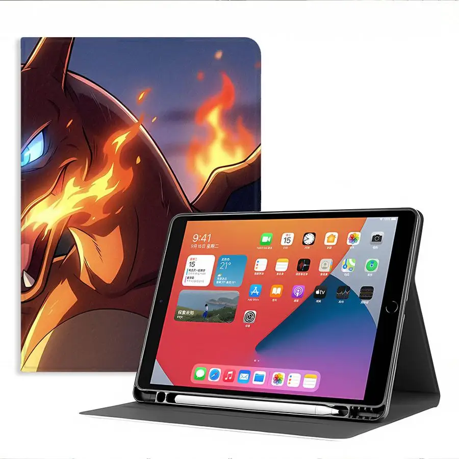 With Pencil Holder Case for Samsung Galaxy Tab A11 S11 S10 Plus A9Plus S10FE S9+ S10 Lite S7 S8+ S9 FE A7 Lite A8 Fignt Pokemons 3