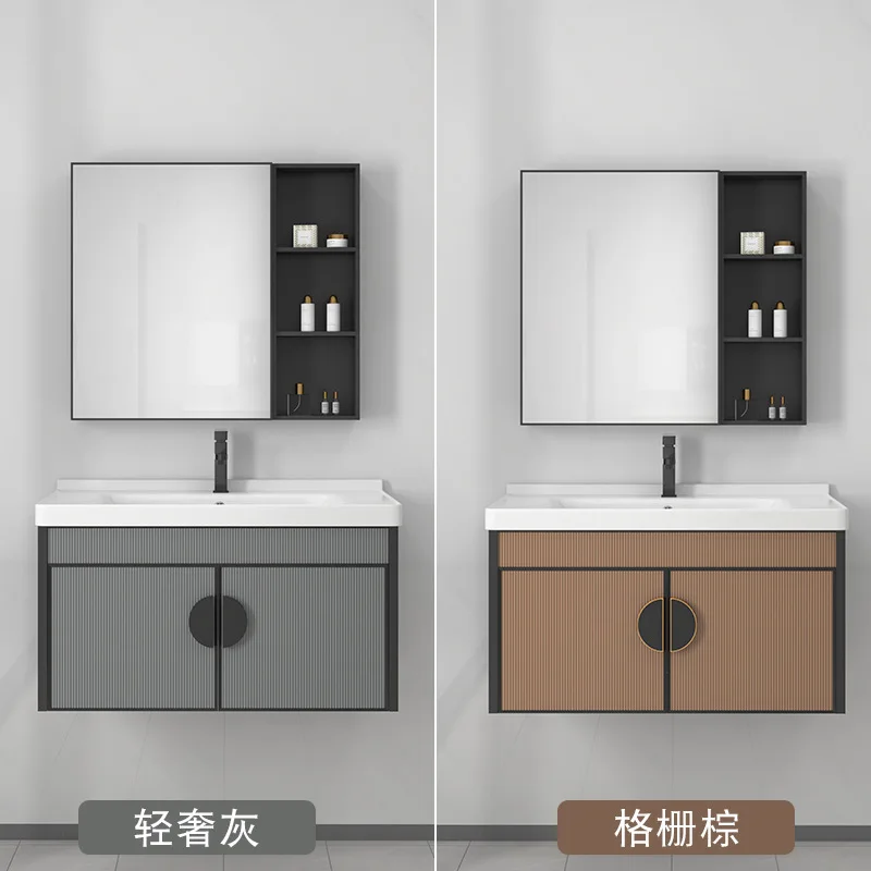 حوض غسيل سيراميك متكامل مثبت على الحائط لشقة صغيرة، حوض غسيل للحمام للاستخدام المنزلي #3