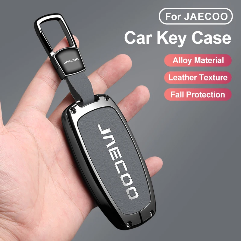 Car Accessories. For Jaecoo j7 Phev 2025 2024 2023, Zinc Alloy Car Key Holder Remote Protector Car Key Cover Zinc Alloy Leather