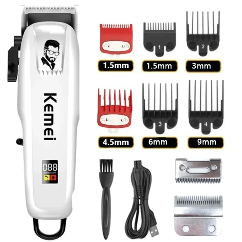 Kemei PG809A Hair Clipper for Men Grooming Kit Professional Electric Beard Hair Trimmer Body Edge Outline Detail Haircut Machine