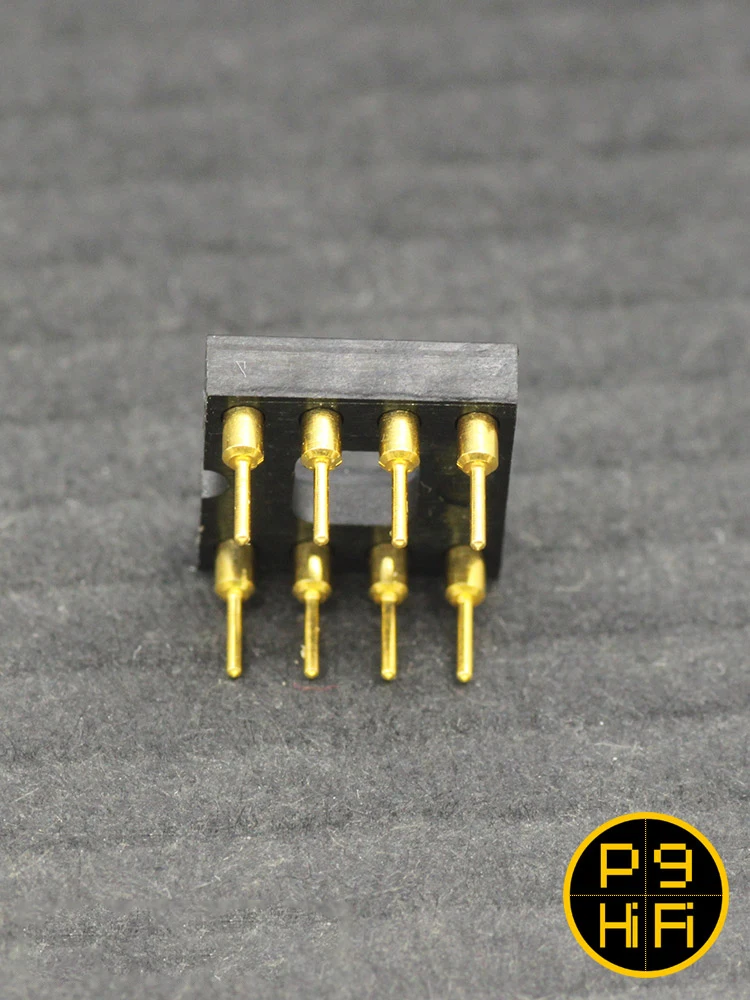 High End Beryllium Copper 10u Gold Plated IC Sockets Block DIP8 8Pins Connector DIP Op Amp Socket  8P Pin