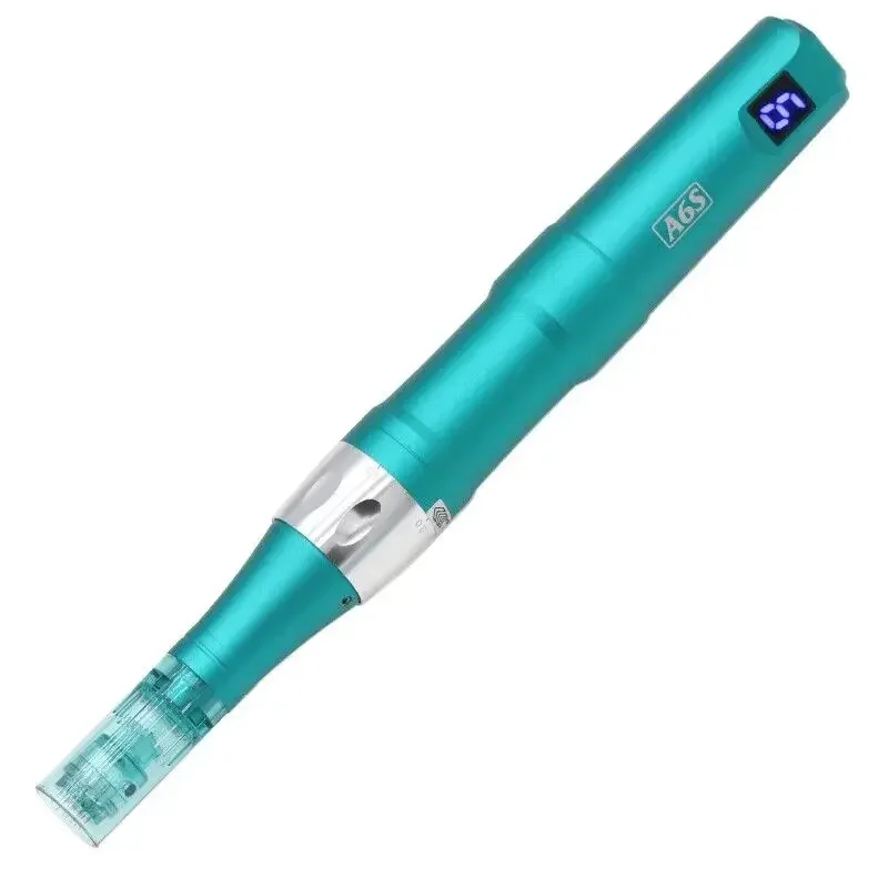 Dr Pen-pluma de microagujas Ultima A6S, herramienta de belleza para el cuidado de la piel, inalámbrica y eléctrica, con cartuchos de 32 piezas