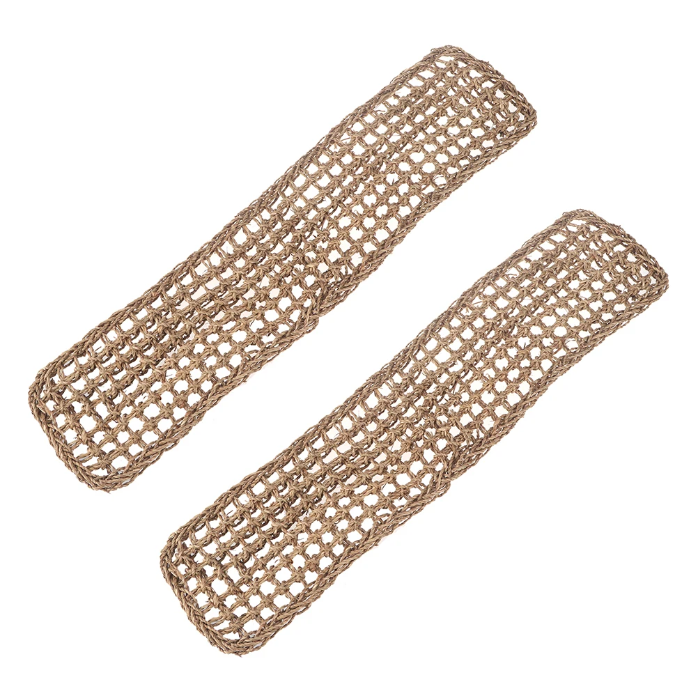 

2Pcs Pet Grass Mat Lizard Hammock Reptile Lounger Seagrass Cushion Hanging Swing Bed Durable Natural Easy Install Outdoor Pet