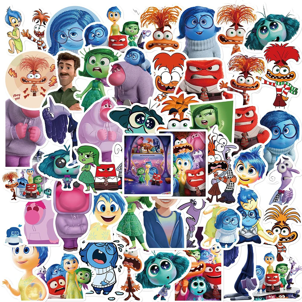 10/30/50PCS Disney Cute Cartoon Inside Out Stickers Waterproof Decals Kids Toys Laptop Fridge Phone Graffiti Stationery Sticker