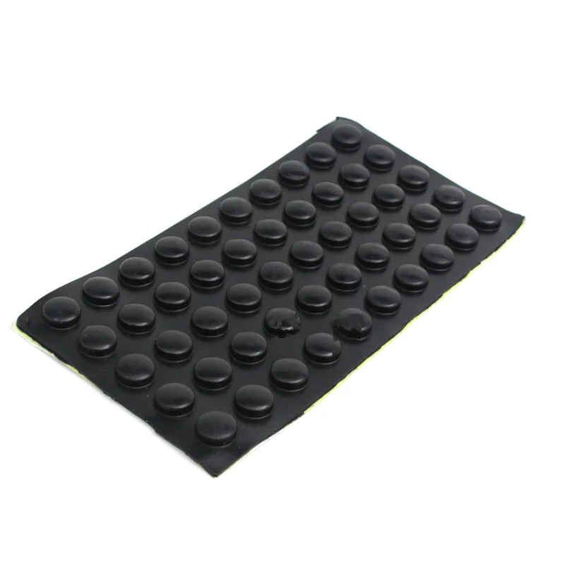 50pcs 10*4mm Self Adhesive Anti Slip Silicone Rubber Feet Pads Shock Absorber Anti-collision Rubber Particles